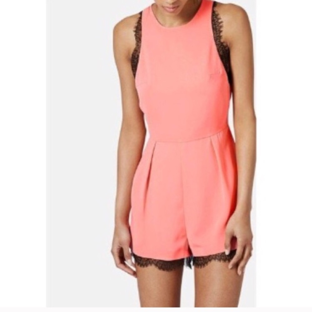 Pink Top Shop romper